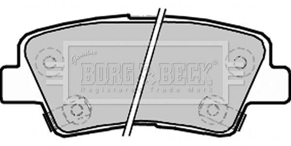 BORG & BECK Комплект тормозных колодок, дисковый тормоз BBP2220